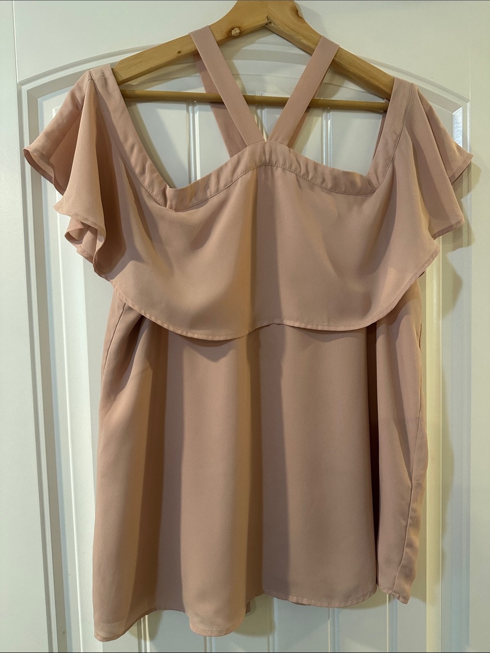 Blush Off-Shoulder Top